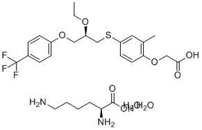 Seladelpar Lysine molecular structure (CAS 928821-40-3)