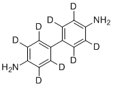 结构式 CAS# 92890-63-6, 联苯胺-d8