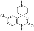 6-Chlorospiro[4H-3,1-benzoxazine-4,4'-piperidin]-2(1H)-one molecular structure (CAS 92926-63-1)