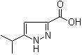 structure of CAS# 92933-47-6, 5-Isopropyl-1H-pyrazole-3-carboxylic acid