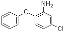 structure of CAS# 93-67-4, 5-Chloro-2-phenoxyaniline;2-Amino-4-chlorophenyl phenyl ether
