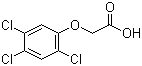structure of CAS# 93-76-5, 2,4,5-Trichlorophenoxyacetic acid;2,4,5-T