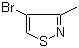 结构式 CAS# 930-42-7, 3-甲基-4-溴异噻唑