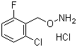 O-[(2-氯-6-氟苯基)甲基]羟胺盐酸盐分子结构 (CAS 93081-15-3)