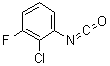 2-Chloro-3-fluorophenyl isocyanate molecular structure (CAS 93110-05-5)