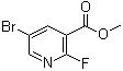 5-Bromo-2-fluoro-3-pyridinecarboxylic acid methyl ester molecular structure (CAS 931105-37-2)
