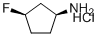 structure of CAS# 932706-21-3, (1S,3R)-3-fluorocyclopentan-1-amine hydrochloride