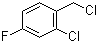 structure of CAS# 93286-22-7, 2-Chloro-4-fluorobenzyl chloride