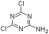 structure of CAS# 933-20-0, 2-Amino-4,6-dichlorotriazine;2-Amino-4,6-dichloro-1,3,5-triazine