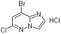 8-Bromo-6-chloroimidazo[1,2-b]pyridazine hydrochloride molecular structure (CAS 933034-89-0)