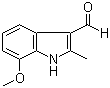 7-Methoxy-2-methyl-1H-indole-3-carbaldehyde molecular structure (CAS 933711-43-4)