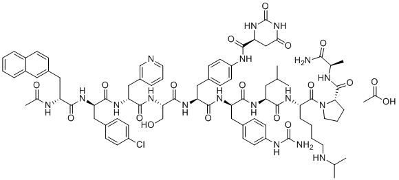 Degarelix acetate molecular structure (CAS 934016-19-0)