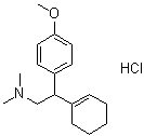 beta-1-Cyclohexen-1-yl-4-methoxy-N,N-dimethylbenzeneethanamine hydrochloride molecular structure (CAS 93413-79-7)
