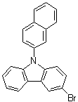 结构式 CAS# 934545-80-9, 9-(2-萘基)-3-溴咔唑