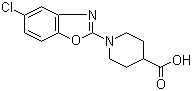 1-(5-Chloro-2-benzoxazolyl)-4-piperidinecarboxylic acid molecular structure (CAS 936074-51-0)