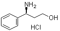 (S)-3-氨基-3-苯基-1-丙醇盐酸盐分子结构 (CAS 936499-93-3)