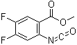 2-异氰酸基-4,5-二氟苯甲酸甲酯分子结构 (CAS 936500-96-8)
