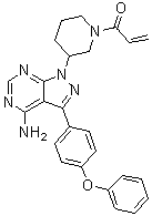 1-[3-[4-Amino-3-(4-phenoxyphenyl)-1H-pyrazolo[3,4-d]pyrimidin-1-yl]piperidin-1-yl]prop-2-en-1-one molecular structure (CAS 936563-87-0)