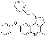 4-Methyl-1-(2-phenylethyl)-8-phenoxy-2,3-dihydro-1H-pyrrolo[3,2-c]quinoline molecular structure (CAS 936622-80-9)