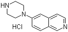6-(1-哌嗪基)异喹啉盐酸盐分子结构 (CAS 936643-77-5)