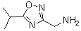 structure of CAS# 936940-30-6, 5-(1-Methylethyl)-1,2,4-oxadiazole-3-methanamine