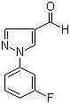 1-(3-Fluorophenyl)-1H-pyrazole-4-carbaldehyde molecular structure (CAS 936940-82-8)