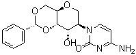 2-(4-Amino-2-oxo-1(2H)-pyrimidinyl)-1,5-anhydro-2-deoxy-4,6-O-[(R)-phenylmethylene]-D-altritol molecular structure (CAS 937031-51-1)