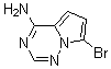 7-Bromopyrrolo[2,1-f][1,2,4]triazin-4-amine molecular structure (CAS 937046-98-5)