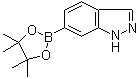 1H-Indazole-6-boronic acid pinacol ester molecular structure (CAS 937049-58-6)