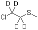 2-Chloroethyl-D4 methyl sulfide molecular structure (CAS 93709-60-5)