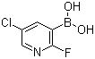 5-Chloro-2-fluoropyridine-3-boronic acid molecular structure (CAS 937595-70-5)