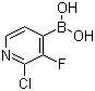 2-Chloro-3-fluoropyridine-4-boronic acid molecular structure (CAS 937595-71-6)