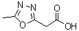 5-Methyl-1,3,4-oxadiazole-2-acetic acid molecular structure (CAS 937684-91-8)