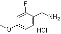 2-氟-4-甲氧基苯甲胺盐酸盐分子结构 (CAS 937783-85-2)