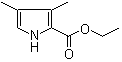 3,4-二甲基吡咯-2-羧酸乙酯分子结构 (CAS 938-75-0)