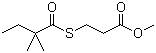structure of CAS# 938063-63-9, 3-[(2,2-Dimethyl-1-oxobutyl)thio]propanoic acid methyl ester