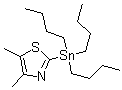 4,5-Dimethyl-2-(tributylstannyl)thiazole molecular structure (CAS 938181-92-1)