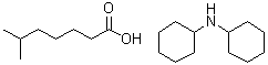 Isooctanoic acid, compd. with N-cyclohexylcyclohexanamine (1:1) molecular structure (CAS 93820-42-9)