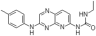 N-Ethyl-N'-[3-[(4-methylphenyl)amino]pyrido[2,3-b]pyrazin-6-yl]urea molecular structure (CAS 938444-93-0)