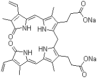 胆红素二钠盐分子结构 (CAS 93891-87-3)