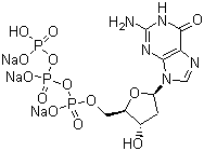 2'-Deoxyguanosine-5'-triphosphate trisodium salt molecular structure (CAS 93919-41-6)