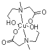 二[N-(2-羟基乙基)-N-甲基甘氨酸]铜分子结构 (CAS 93940-93-3)