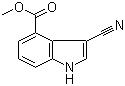 Methyl 3-cyanoindole-4-carboxylate molecular structure (CAS 939793-19-8)