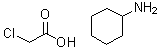 Chloroacetic acid compd. with cyclohexanamine (1:1) molecular structure (CAS 93982-95-7)