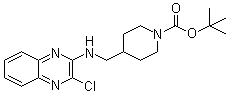 4-[[(3-氯-2-喹喔啉基)氨基]甲基]-1-哌啶甲酸叔丁酯分子结构 (CAS 939986-05-7)