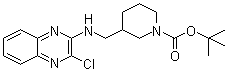 3-[[(3-氯-2-喹喔啉基)氨基]甲基]-1-哌啶甲酸叔丁酯分子结构 (CAS 939986-06-8)