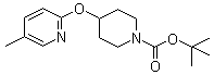 4-[(5-Methyl-2-pyridinyl)oxy]-1-piperidinecarboxylic acid tert-butyl ester molecular structure (CAS 939986-12-6)