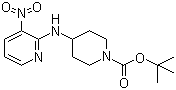 4-[(3-硝基-2-吡啶基)氨基]-1-哌啶甲酸叔丁酯分子结构 (CAS 939986-15-9)