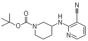 3-[(3-氰基-2-吡啶基)氨基]-1-哌啶甲酸叔丁酯分子结构 (CAS 939986-20-6)