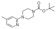 4-(4-甲基-2-吡啶基)-1-哌嗪甲酸叔丁酯分子结构 (CAS 939986-26-2)